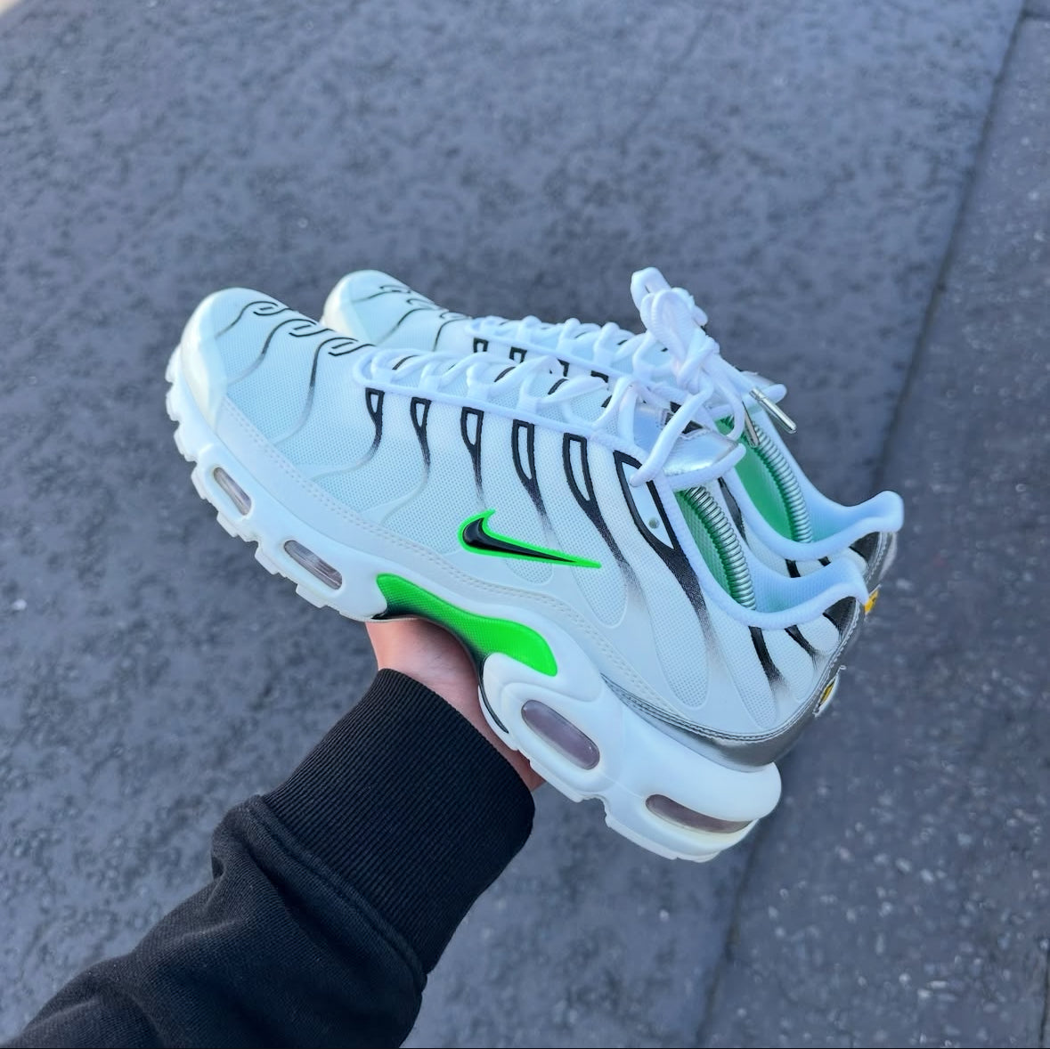 Nike Air Max Plus Tn Blanc Vert Gris