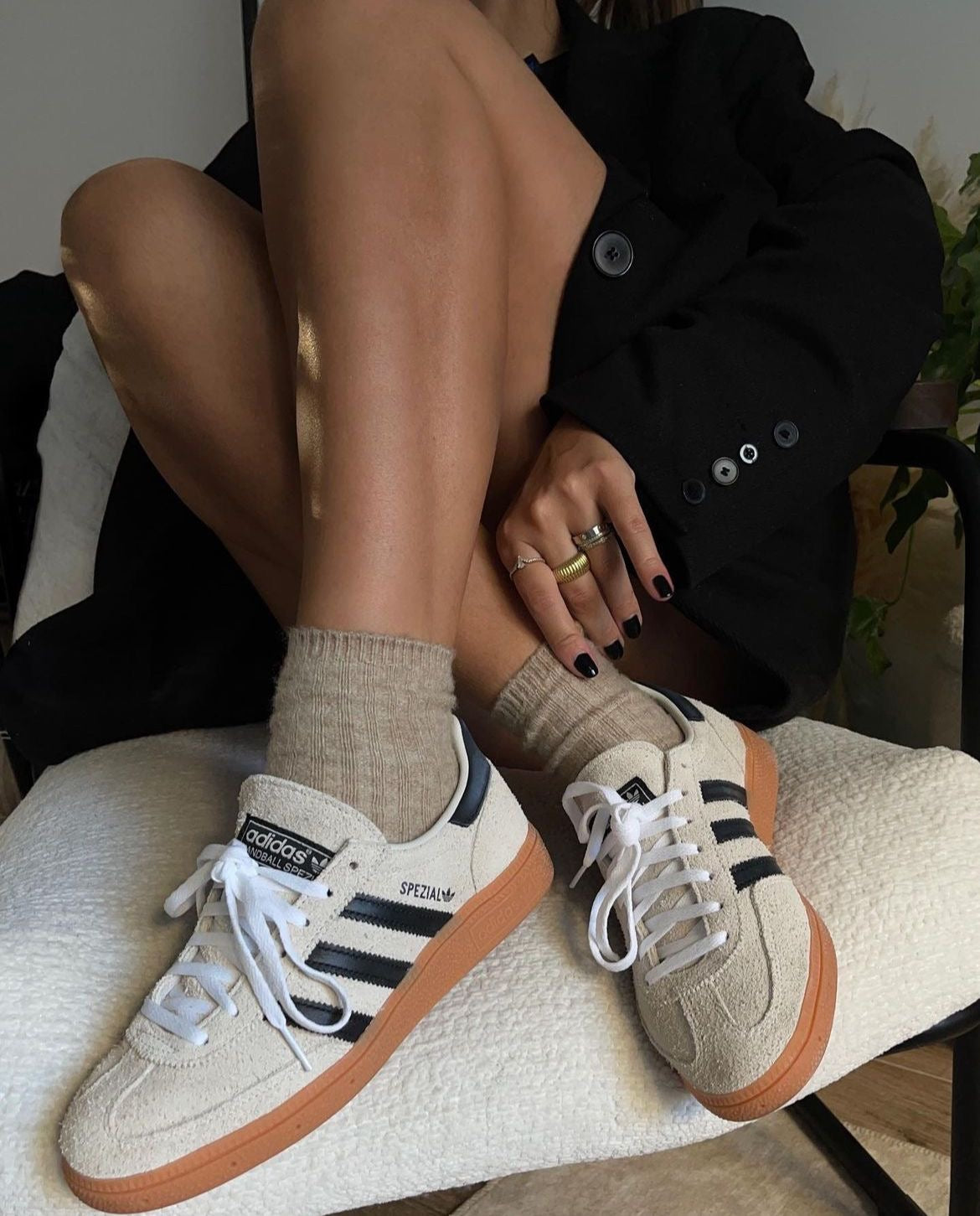 Adidas Spezial beige noir femme